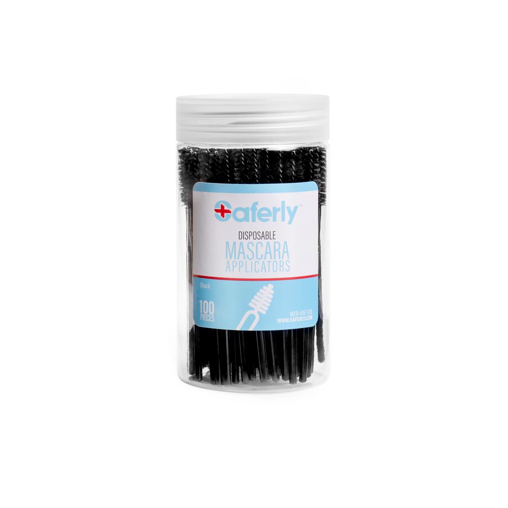 Saferly Disposable Mascara Applicators — Tub of 100 - Ultimate Beauty