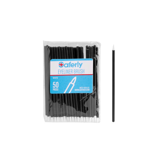 Saferly Disposable Eyeliner/Detail Brushes — Felt Tip — Pack of 50 - Ultimate Beauty