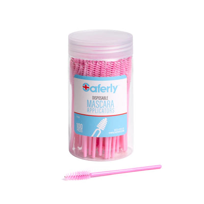Saferly Disposable Mascara Applicators — Tub of 100 - Ultimate Beauty