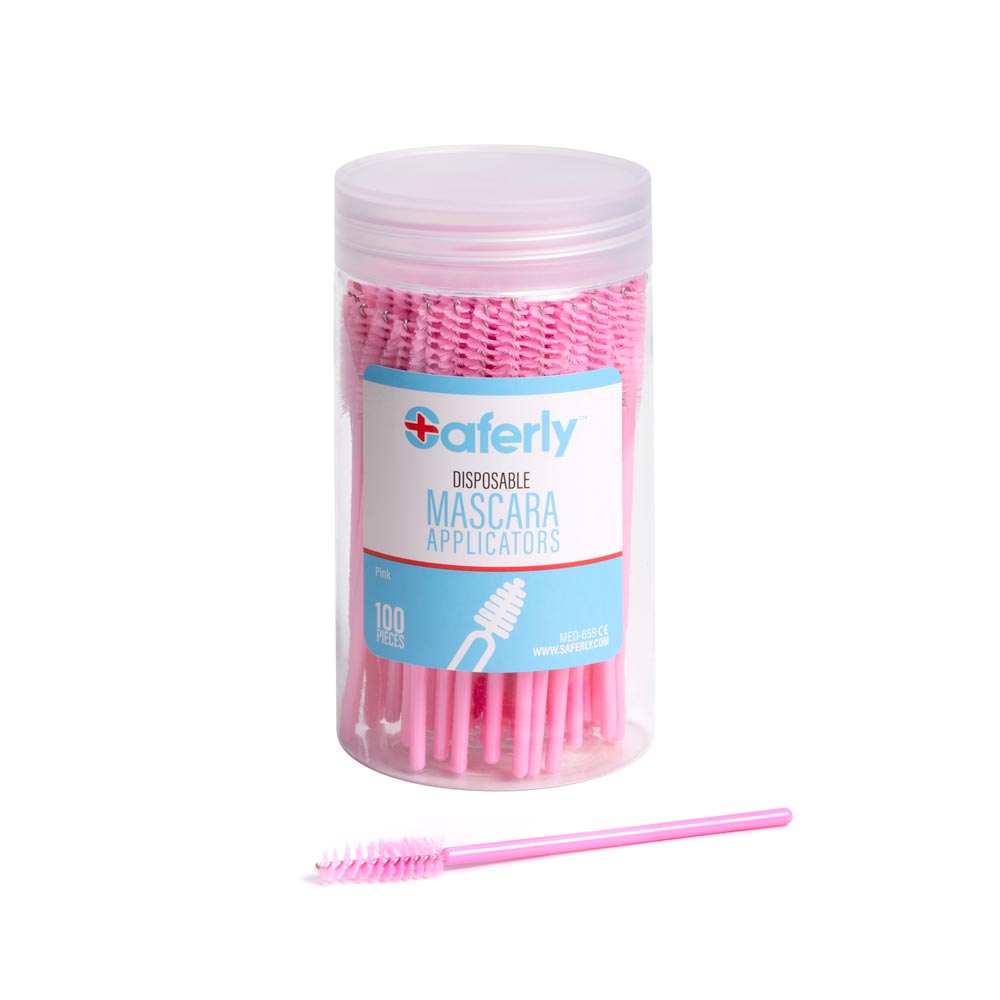Saferly Disposable Mascara Applicators — Tub of 100 - Ultimate Beauty