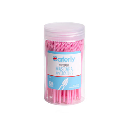 Saferly Disposable Mascara Applicators — Tub of 100 - Ultimate Beauty