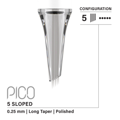 Vertix Pico PMU Membrane Cartridge Needles — Shaders — Box of 20