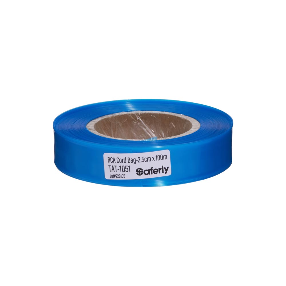 Saferly Clip Cord Sleeves + Machine Bags — Blue — Cut-to-Length Roll - Ultimate Beauty