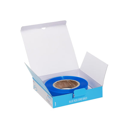 Saferly Clip Cord Sleeves + Machine Bags — Blue — Cut-to-Length Roll - Ultimate Beauty