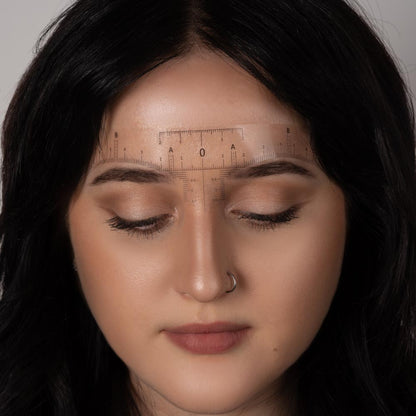 Saferly Disposable Eyebrow Ruler Stickers — Roll of 50 - Ultimate Beauty