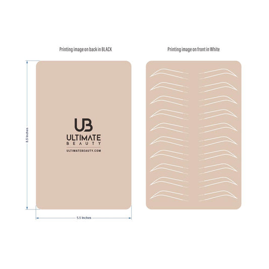 Ultimate Beauty Ombre Powder Brows Practice Skin - Ultimate Beauty