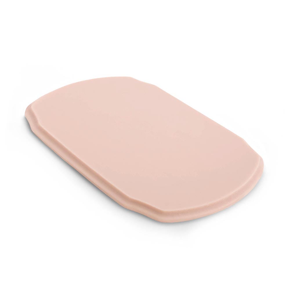 A Pound of Flesh Tattooable Rounded Plaque — Pink Tone — Laying Flat
