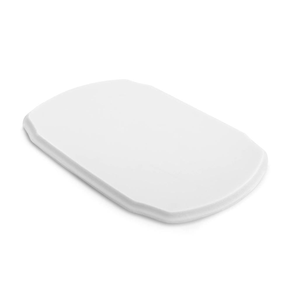 A Pound of Flesh Tattooable Rounded Plaque — White — Laying Flat