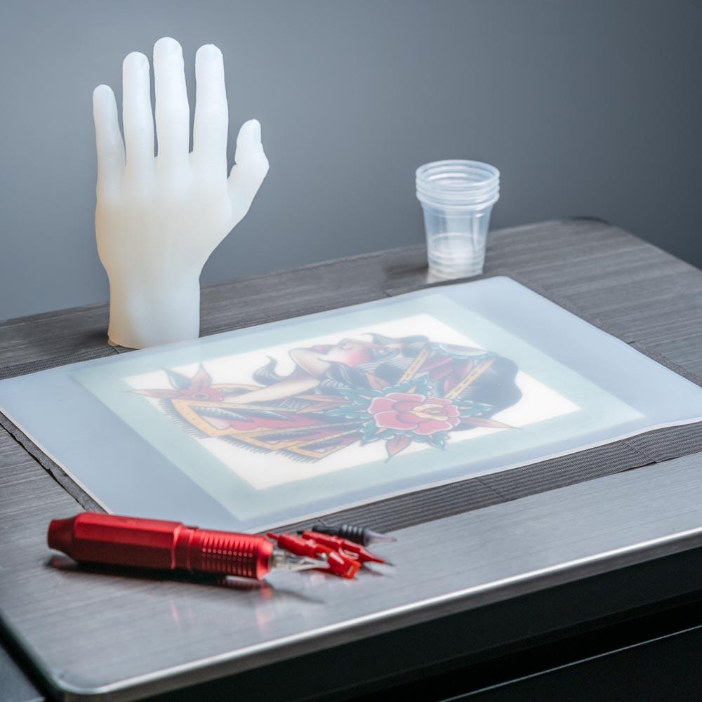 A Pound of Flesh Tattooable Synthetic Canvas — Clear — 11" x 17" x 3mm