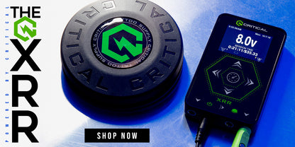 Critical Tattoo® XRR Combo Kit — Critical XRR Power Supply and CXP19 Wireless Foot Pedal (Promo Image)