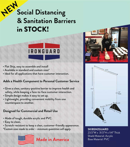 Ironguard Countertop Sanitary Barrier (brochure)