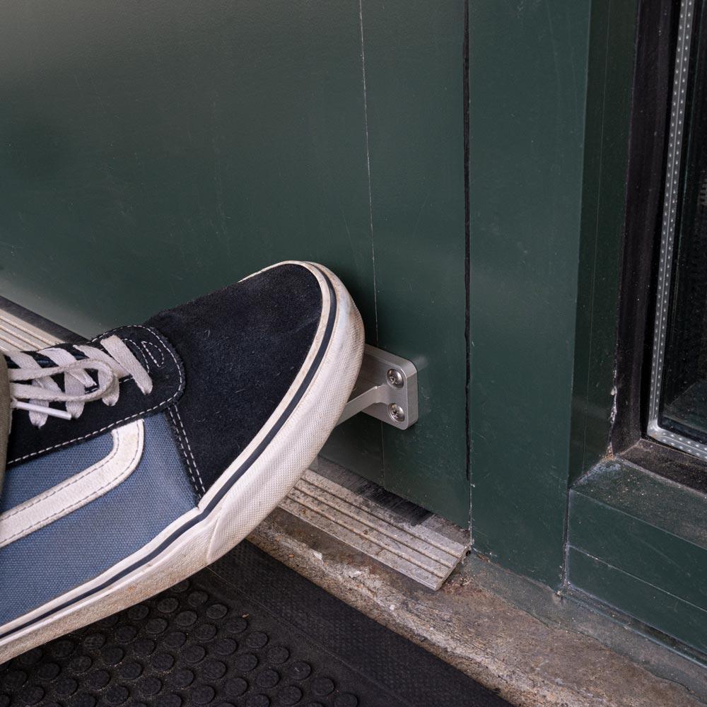 Safe-T Hands-Free Door Opener — Silver (shoe over)