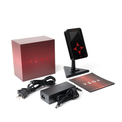 Peak Vega Tattoo Power Supply – Black Plastic Box Contents