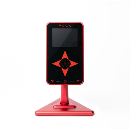 Peak Vega Magnetic Tattoo Power Supply — Red (straight on)