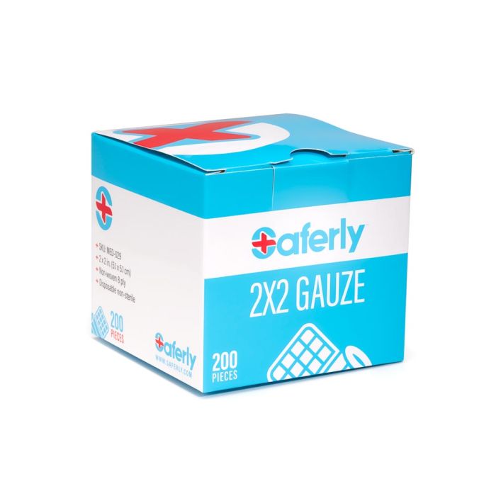 Saferly 2” x 2” Gauze — Box of 200 - Ultimate Beauty