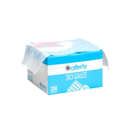 Saferly 3” x 3” Gauze — Box of 200 - Ultimate Beauty