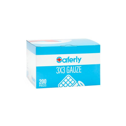 Saferly 3” x 3” Gauze — Box of 200 - Ultimate Beauty