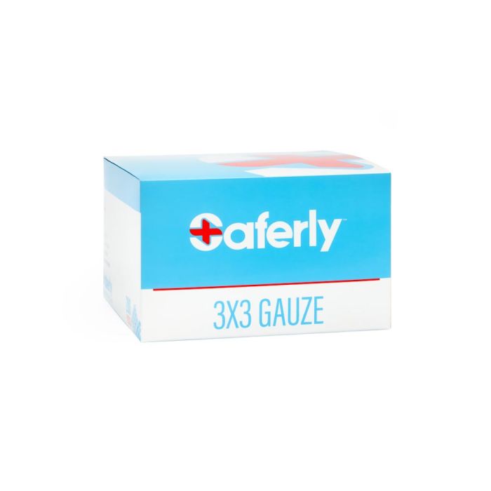 Saferly 3” x 3” Gauze — Box of 200 - Ultimate Beauty