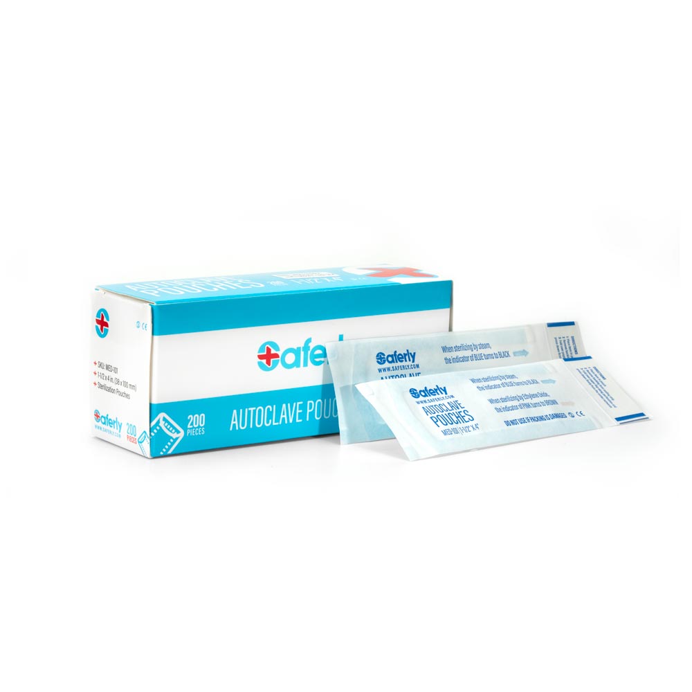 Pick Your Size of 200 Saferly Sterilization Autoclave Pouches - Ultimate Beauty