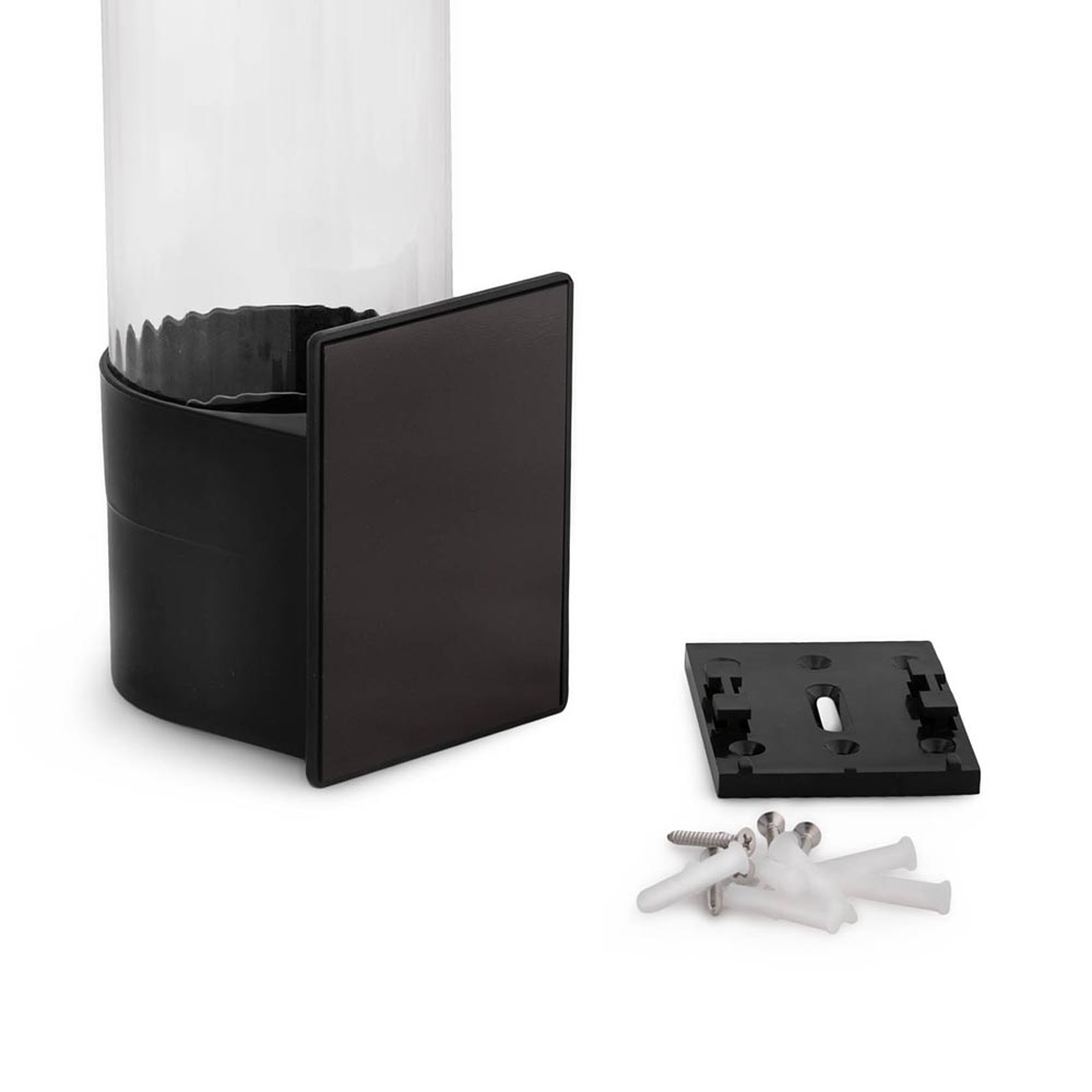 3oz Cup Dispenser Wall Mount with Hardware - Black