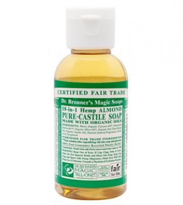 Dr. Bronner’s Magic Soaps – Almond Pure-Castile Soap – 2oz. Bottle