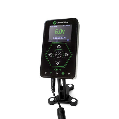 Critical Tattoo® XRR Combo Kit — Critical XRR Power Supply and CXP19 Wireless Foot Pedal (PSU on mount)